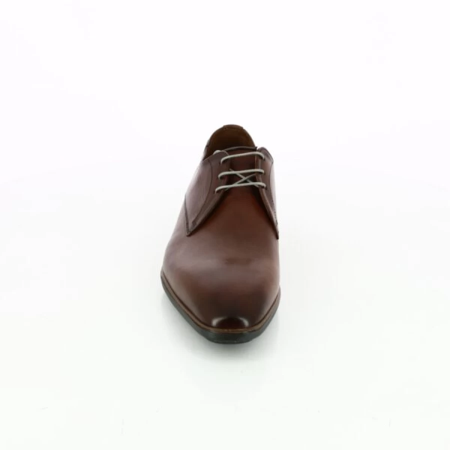 Kevin Cognac Leather Lace-Up Dress Shoes for Men – Classic Formal Footwear