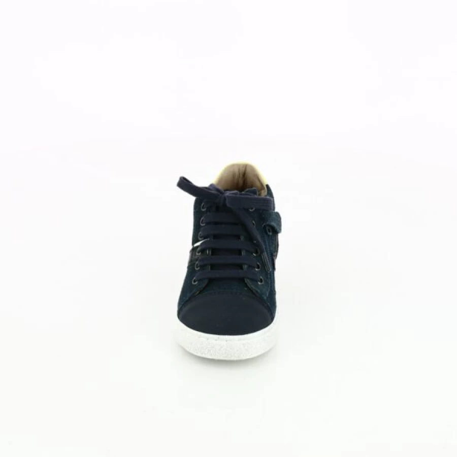 Kevin Babybotte Blue Leather Boots for Infants – Soft Sole Comfortable First Walking Shoes