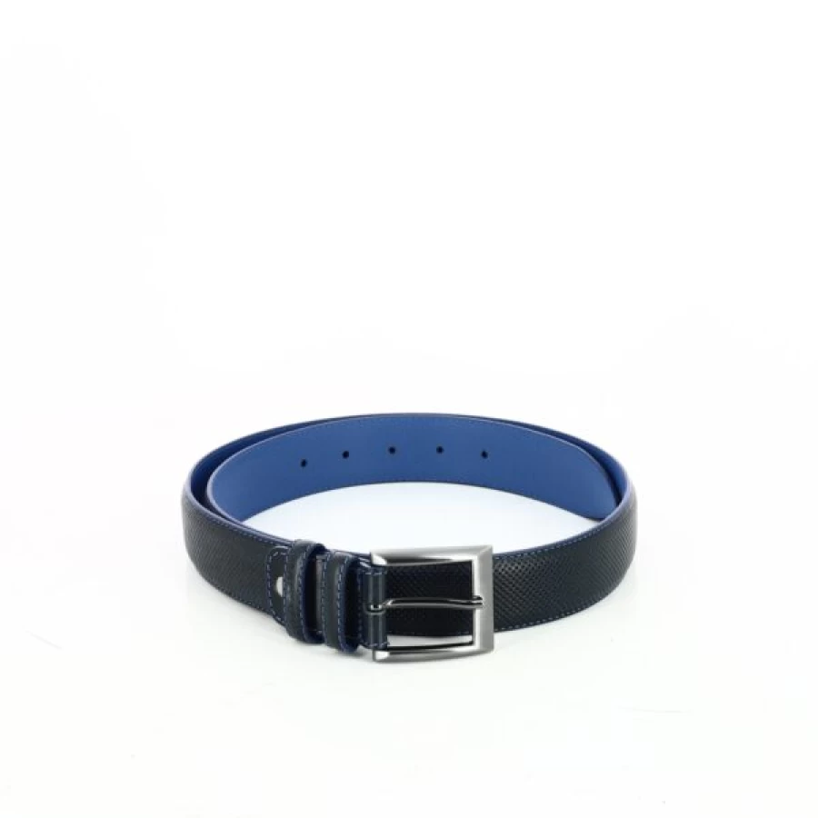Kevin Men's Blue Leather Belts - Classic Casual & Dress Belts for Everyday Wear