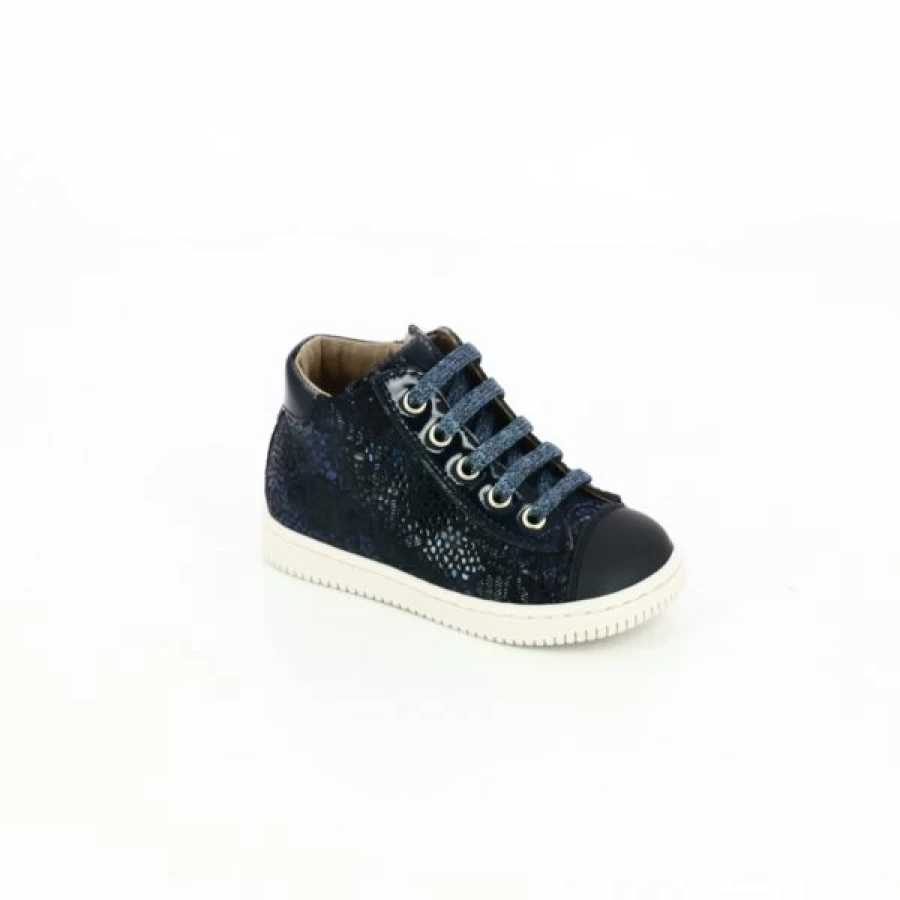 Kevin Babybotte Blue Leather Boots for Infants - Soft Sole Walking Shoes for Toddlers