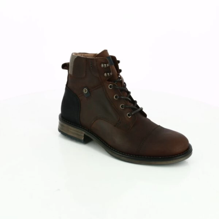 Kevin Brown Leather Boots for Men - Stylish Ankle Boots for Casual Wear