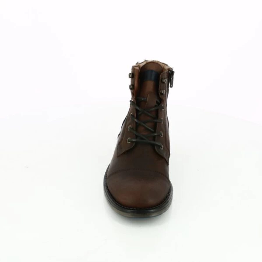 Kevin Brown Leather Boots for Men - Stylish Ankle Boots for Casual Wear