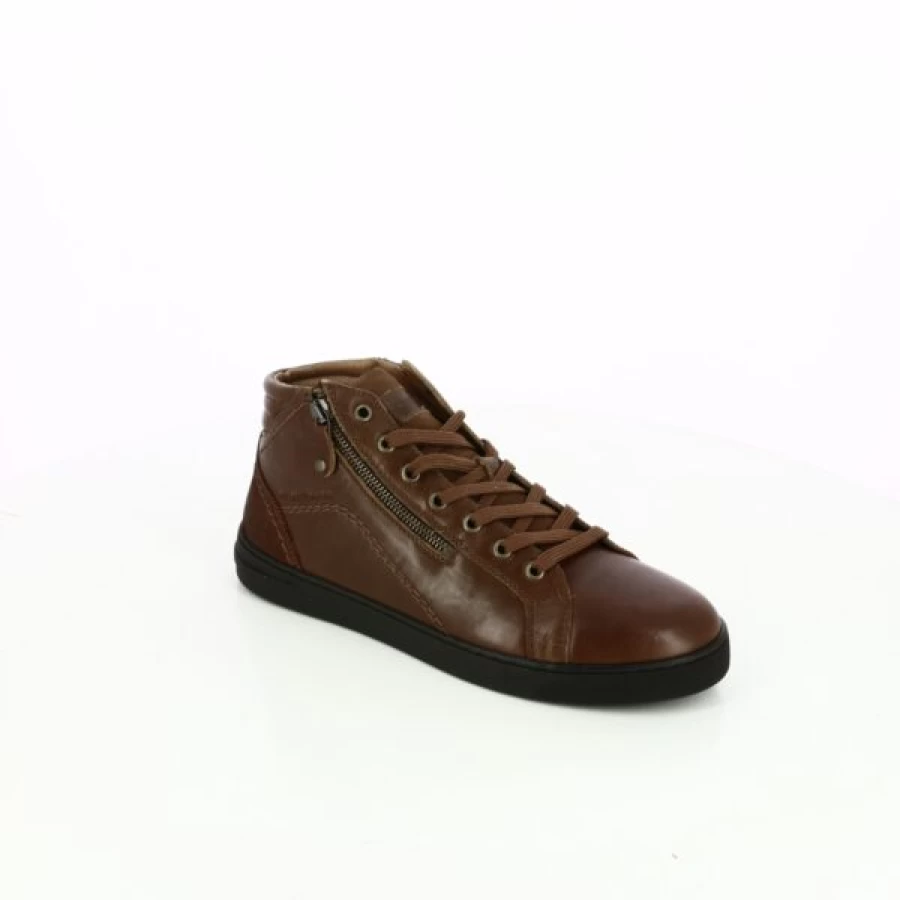 Kevin Cognac Leather Boots for Men - Premium Brown Ankle Boots by River Woods