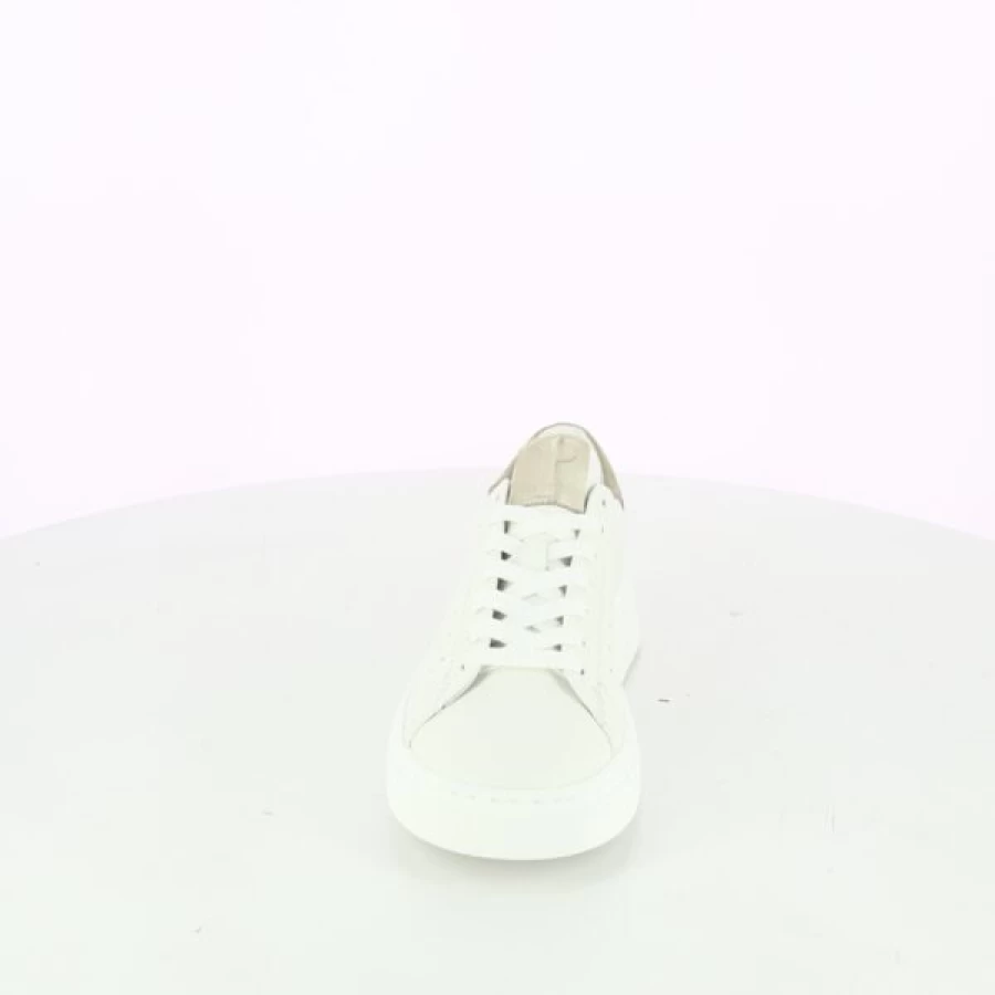 Kevin Women's White Lace-Up Hip-Hop Chunky Sneakers Fashion Casual Shoes