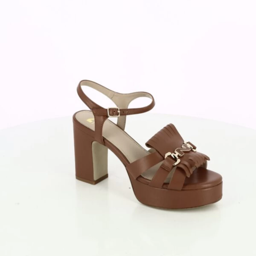 Kevin Leather Sandals for Men - Cognac Brown Casual Footwear