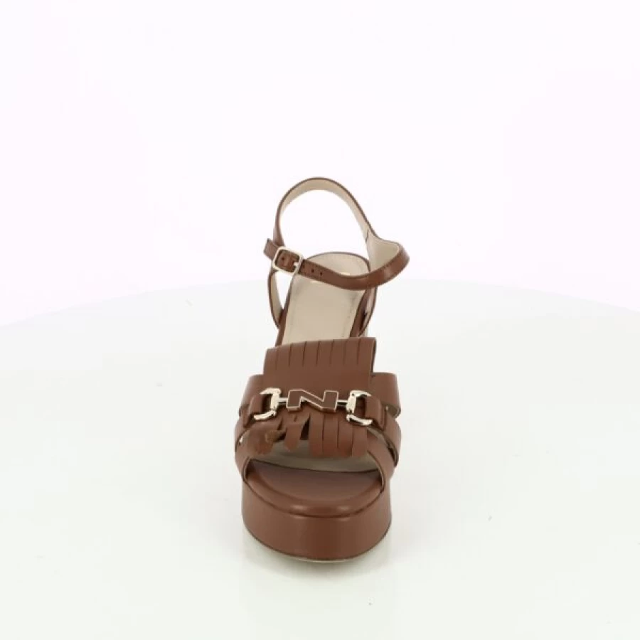 Kevin Leather Sandals for Men - Cognac Brown Casual Footwear