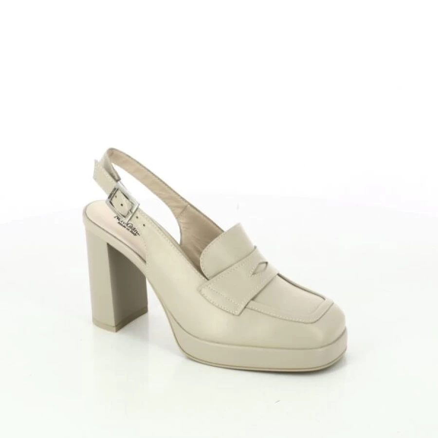 Kevin Women's Beige Pumps - Elegant Comfortable Slip-On Shoes for Casual & Dressy Outfits