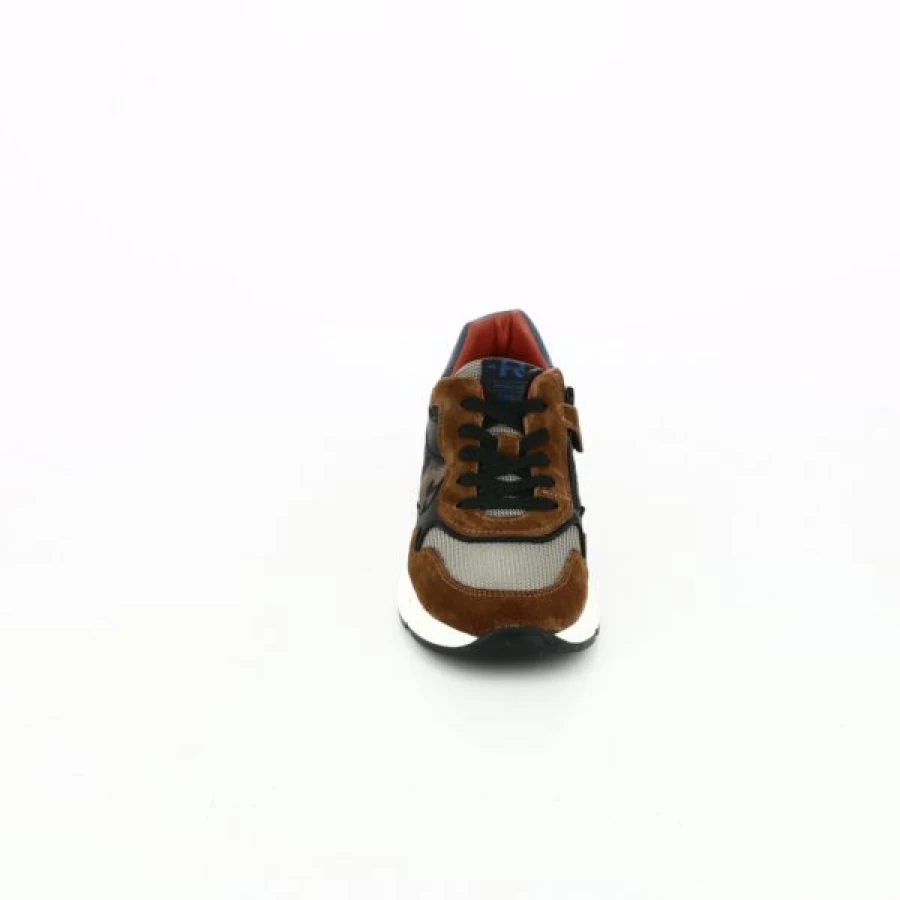 Kevin Cognac Leather Sneakers - Classic Men's Casual Shoes - Romagnoli Style Baskets