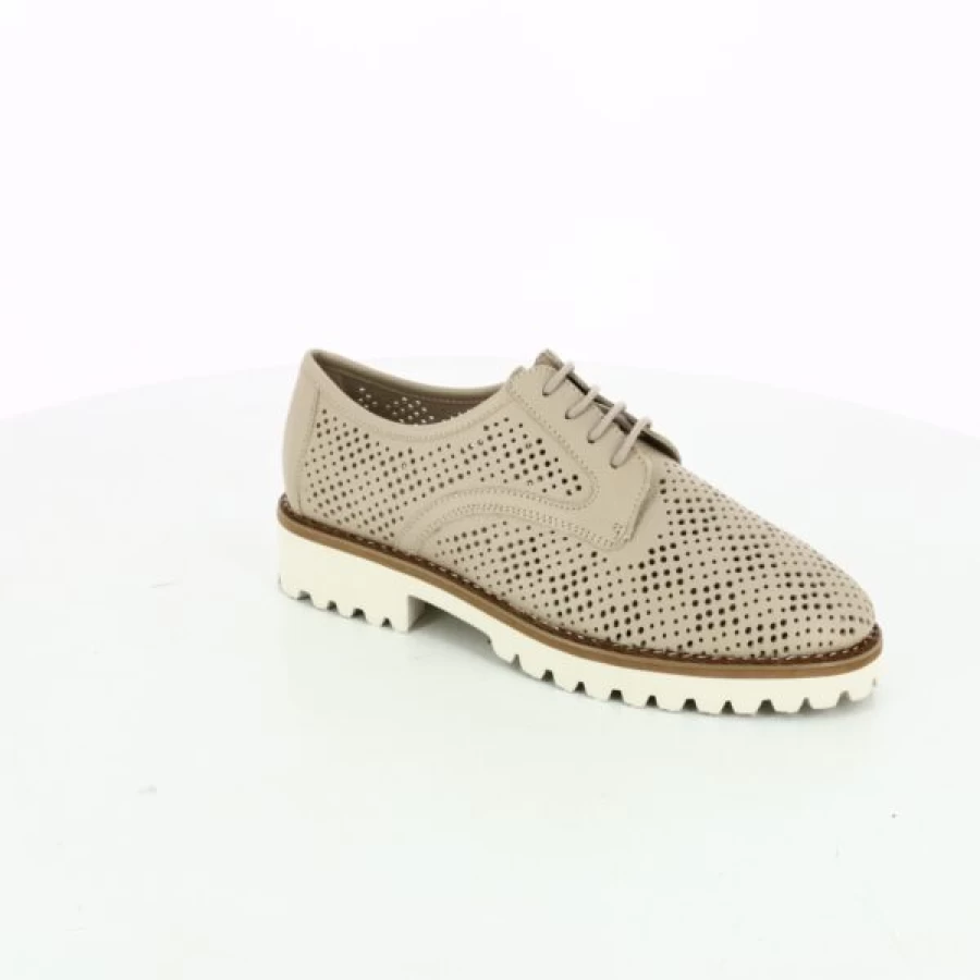 Kevin Women's Beige Lace-up Gioia Shoes - Elegant Comfort & Style