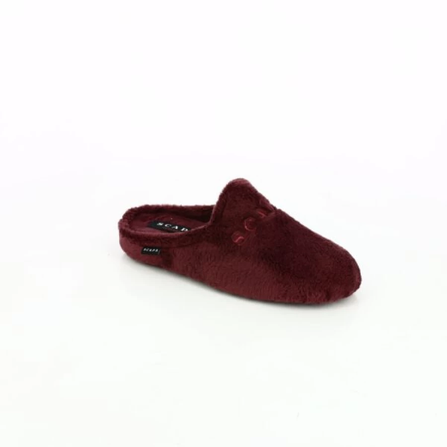 Kevin Scapa Slippers for Men - Comfortable Red House Shoes with Soft Sole