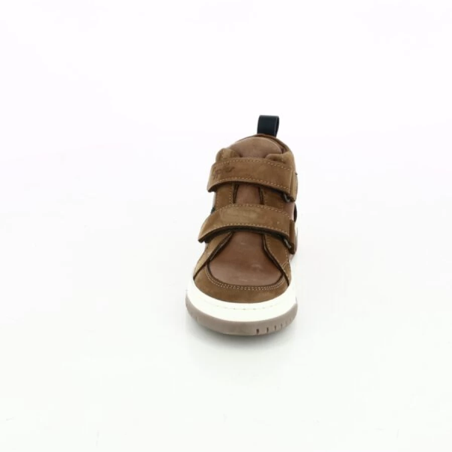 Kevin Leather Cypres Velcro Sneakers in Cognac - Comfortable Slip-On Shoes for Men
