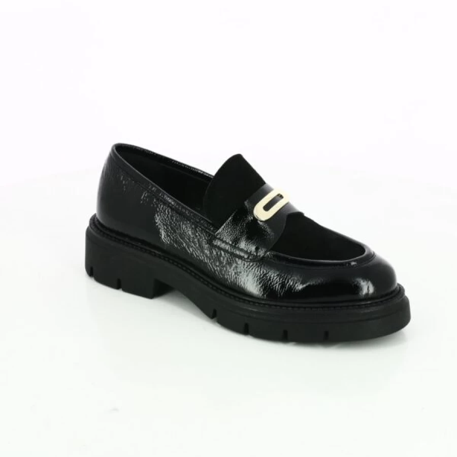 Kevin Men's Black Slip-On Moccasins - Comfortable Casual Loafers