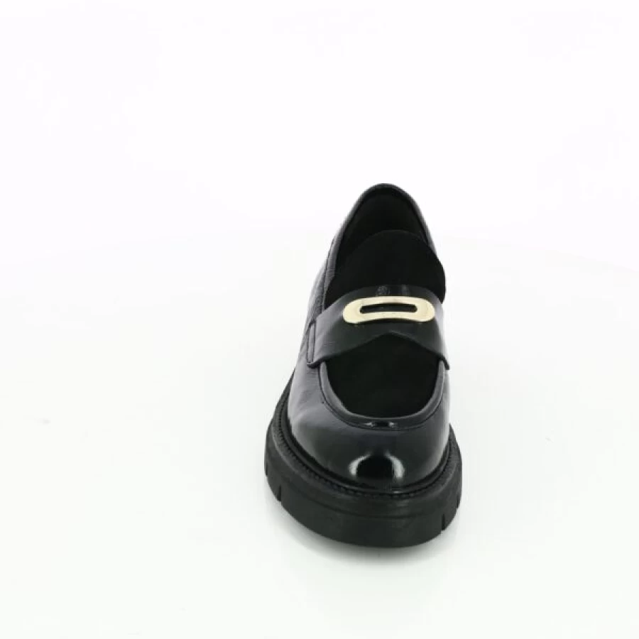 Kevin Men's Black Slip-On Moccasins - Comfortable Casual Loafers