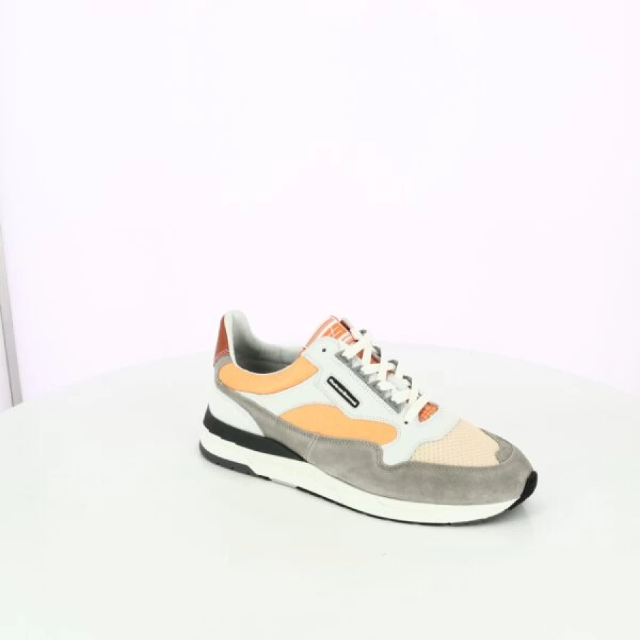Kevin Orange Sneakers for Men - Stylish Casual Shoes Comfortable Lightweight Baskets