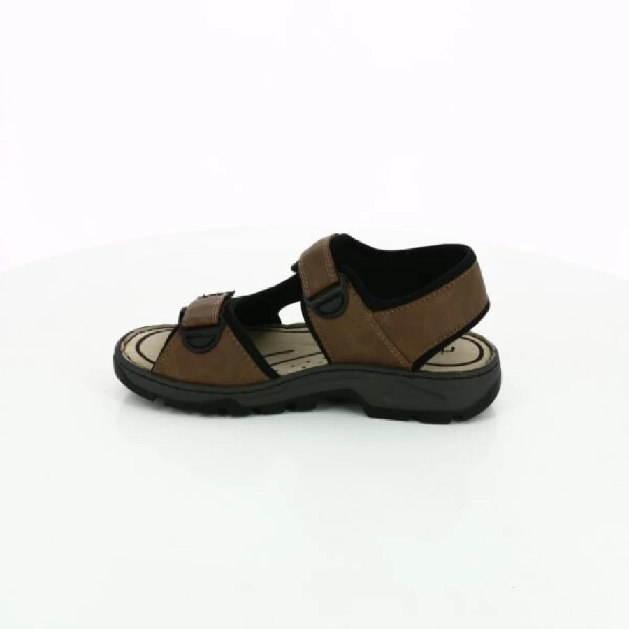 Kevin Cognac Leather Sandals for Men & Women | Comfortable & Stylish Rieker Design