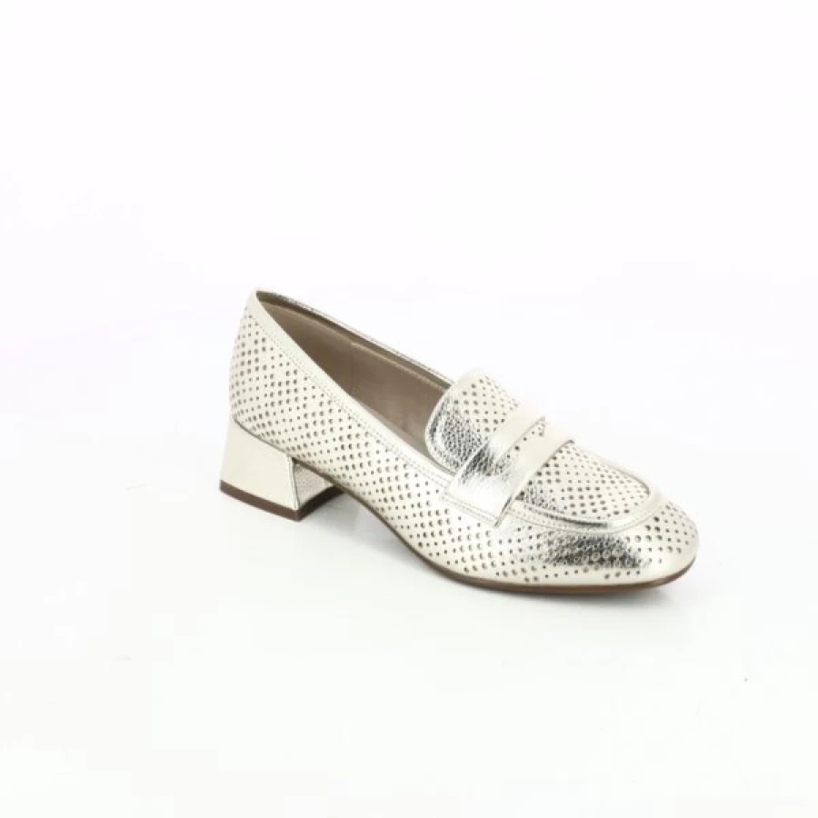 Kevin Gioia Gold Leather Loafers - Luxury Moccasin Shoes for Men & Women