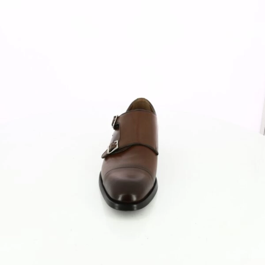 Kevin Men's Cognac Leather Lime Loafers - Handcrafted Moccasin Style Slip-On Shoes