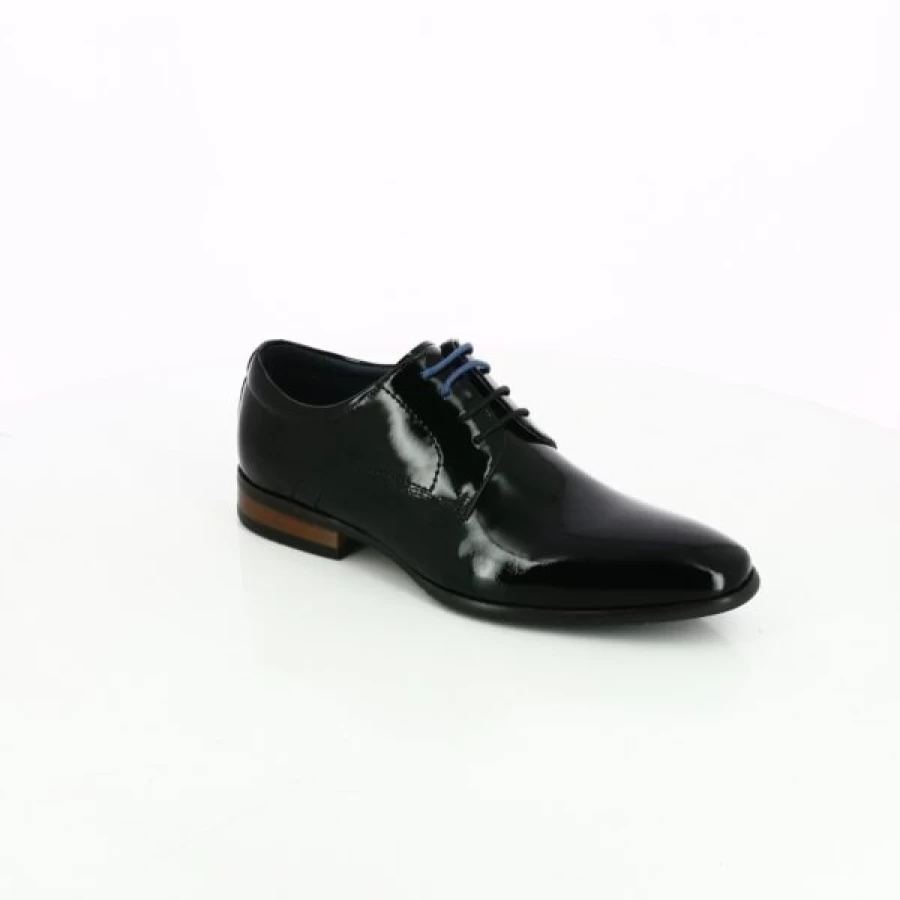 Kevin Men's Classic Black Lace-Up Dress Shoes – Stylish & Comfortable Formal Footwear