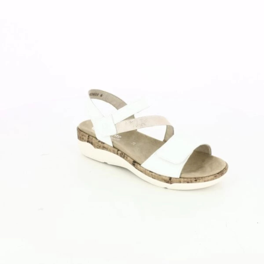 Kevin Women's White Remonte Sandals - Comfortable Summer Slide Shoes