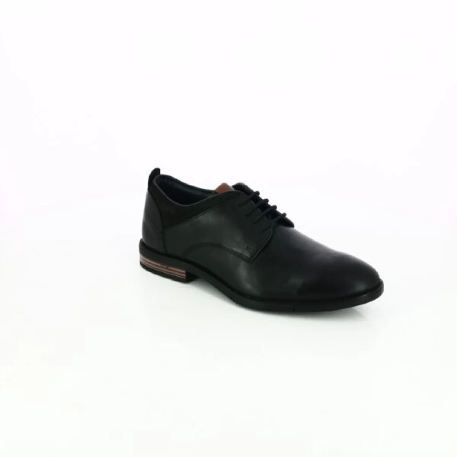 Kevin Men's Black Cypress Lace-Up Dress Shoes Classic Oxford Style for Formal Wear