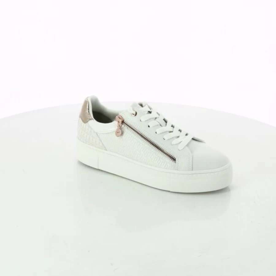 Kevin White Sneakers for Women - Comfortable Casual Walking Shoes