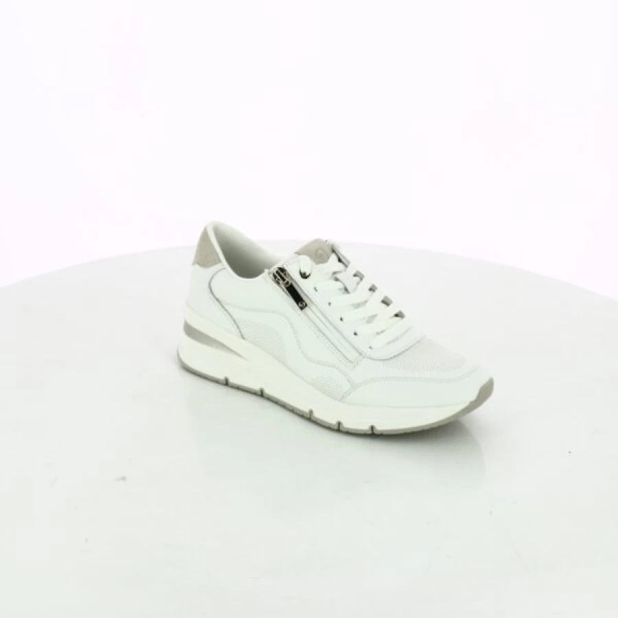 Kevin White Sneakers for Women - Comfortable Casual Walking Shoes