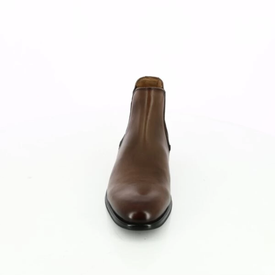 Kevin Cognac Leather Ankle Boots for Men - Classic Daniel Kenneth Style Booties