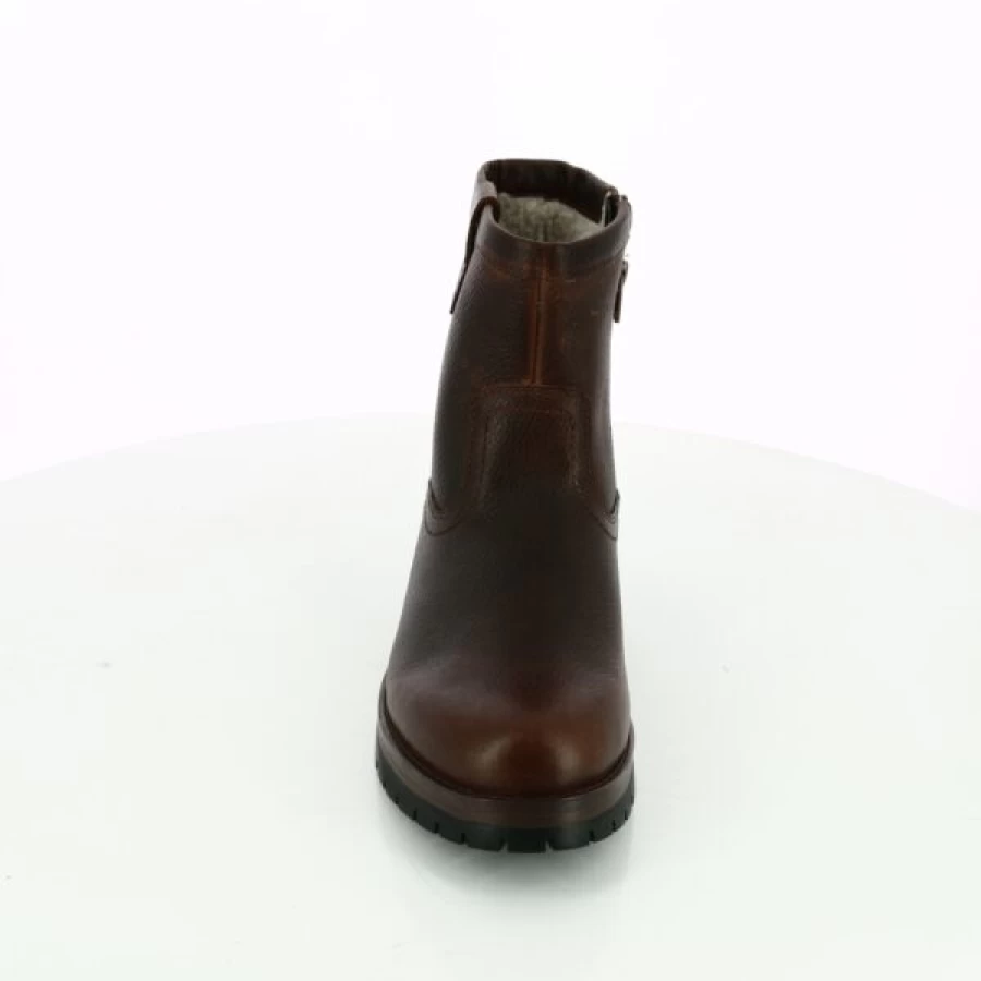Kevin Women's Cognac Leather Cypres Ankle Boots - Stylish & Comfortable