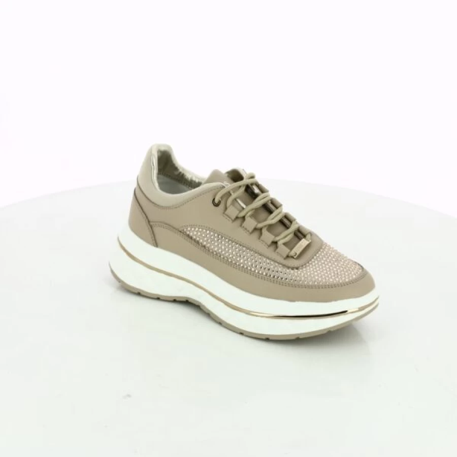 Kevin Beige Casual Sneakers - Men's Fashion Low-Top Comfortable Walking Shoes