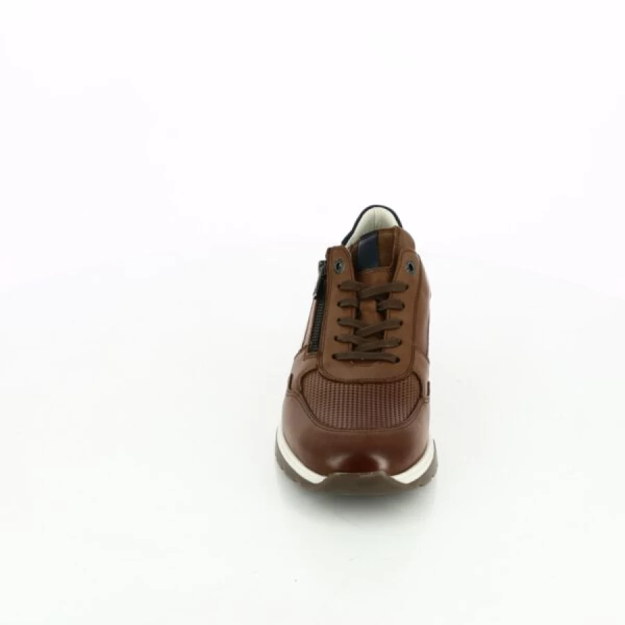 Kevin Cognac Leather Sneakers - Classic Casual Baskets for Men & Women