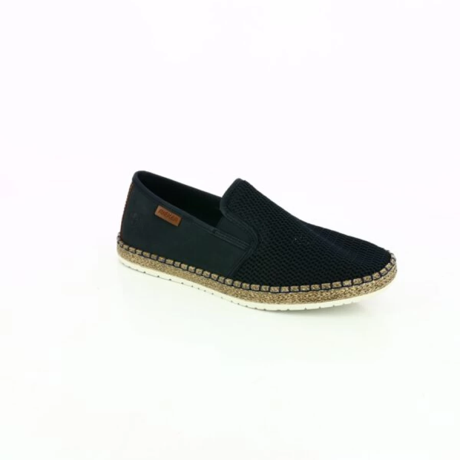 Kevin Blue Loafers for Men - Comfortable Moccasin Style Slip-On Shoes