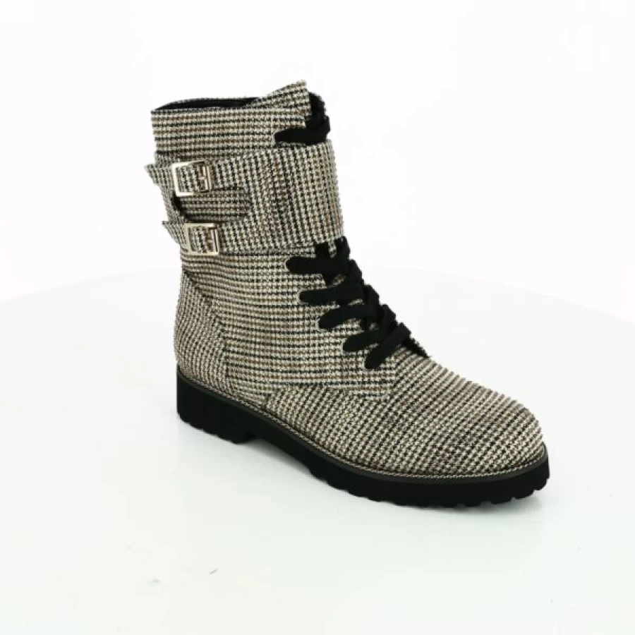 Kevin Beige Leather Ankle Boots - La Strada Bottine Style Women's Fashion Boots