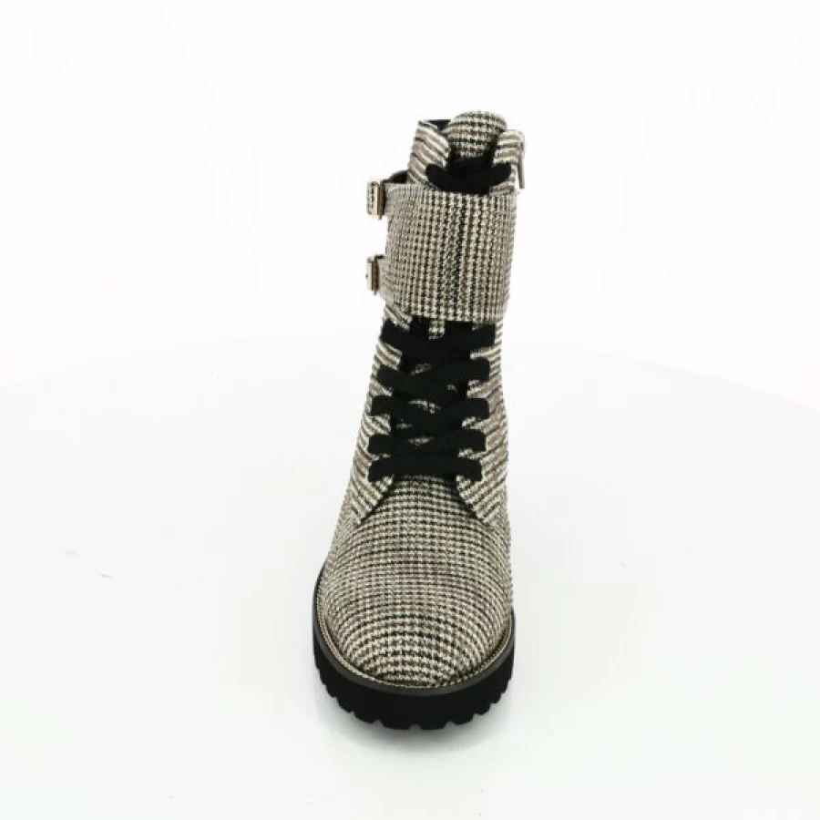 Kevin Beige Leather Ankle Boots - La Strada Bottine Style Women's Fashion Boots