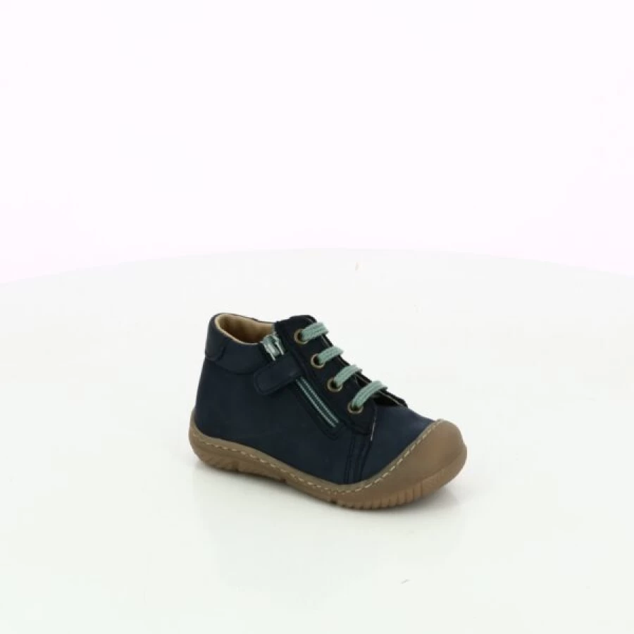 Kevin Cypres Blue Leather Boots for Men - Waterproof Ankle Boots Winter Shoes