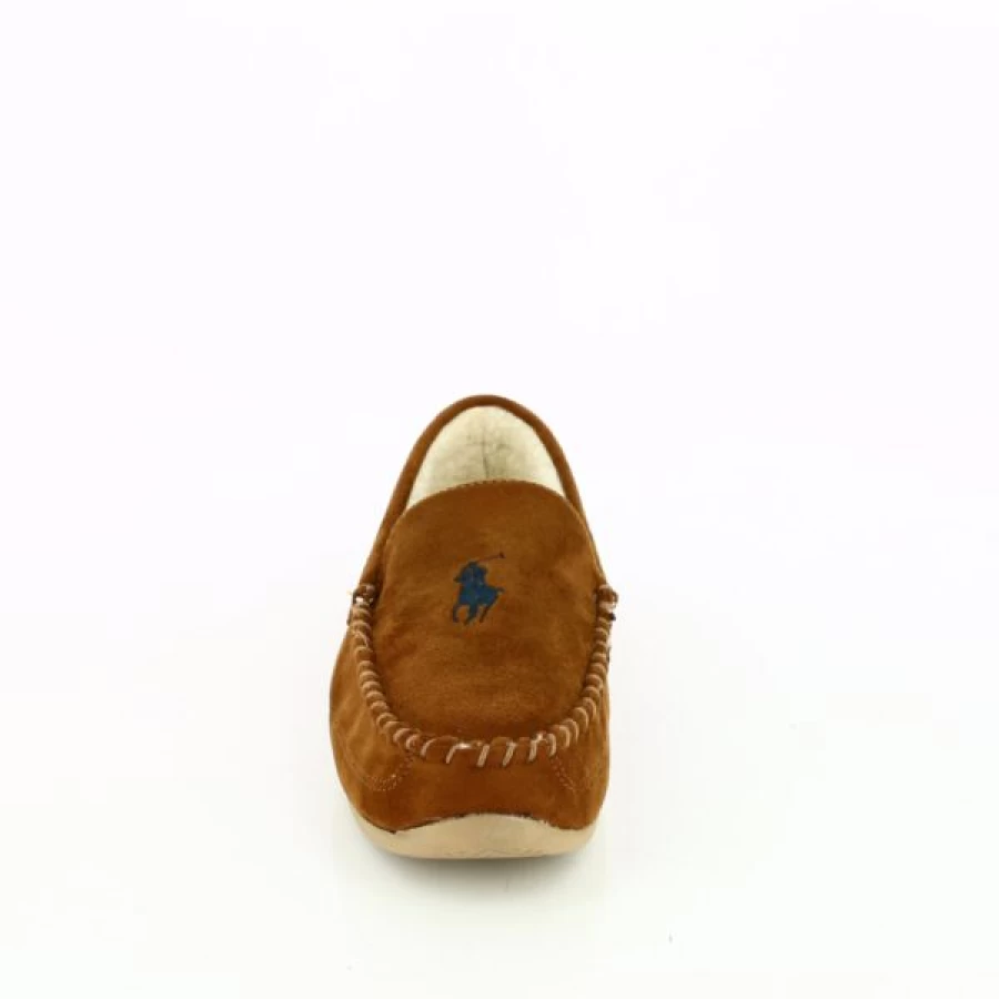 Kevin Men's Leather Slippers in Cognac Brown – Premium Comfort Loafers