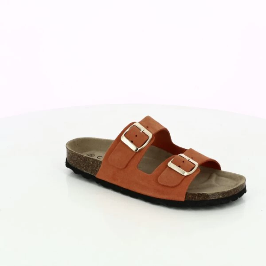 "Kevin Orange Cypress Slippers for Men & Women – Comfortable House Shoes"