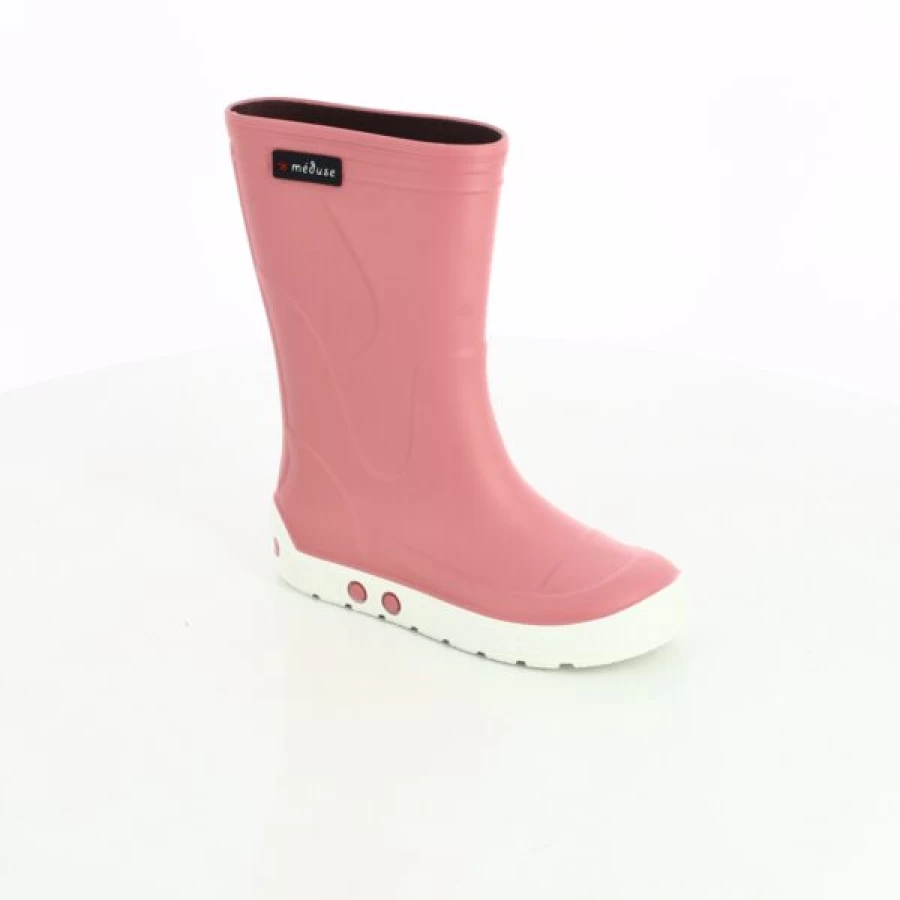 Kevin Fuchsia Jellyfish Print Rain Boots for Women - Waterproof Rubber Chelsea Boots