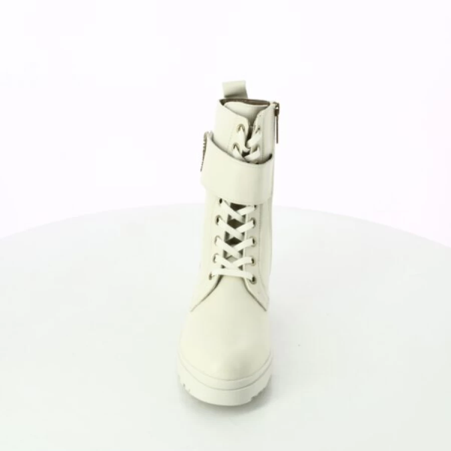 Kevin Beige Ankle Boots for Women - Stylish Leather Booties for Fall & Winter