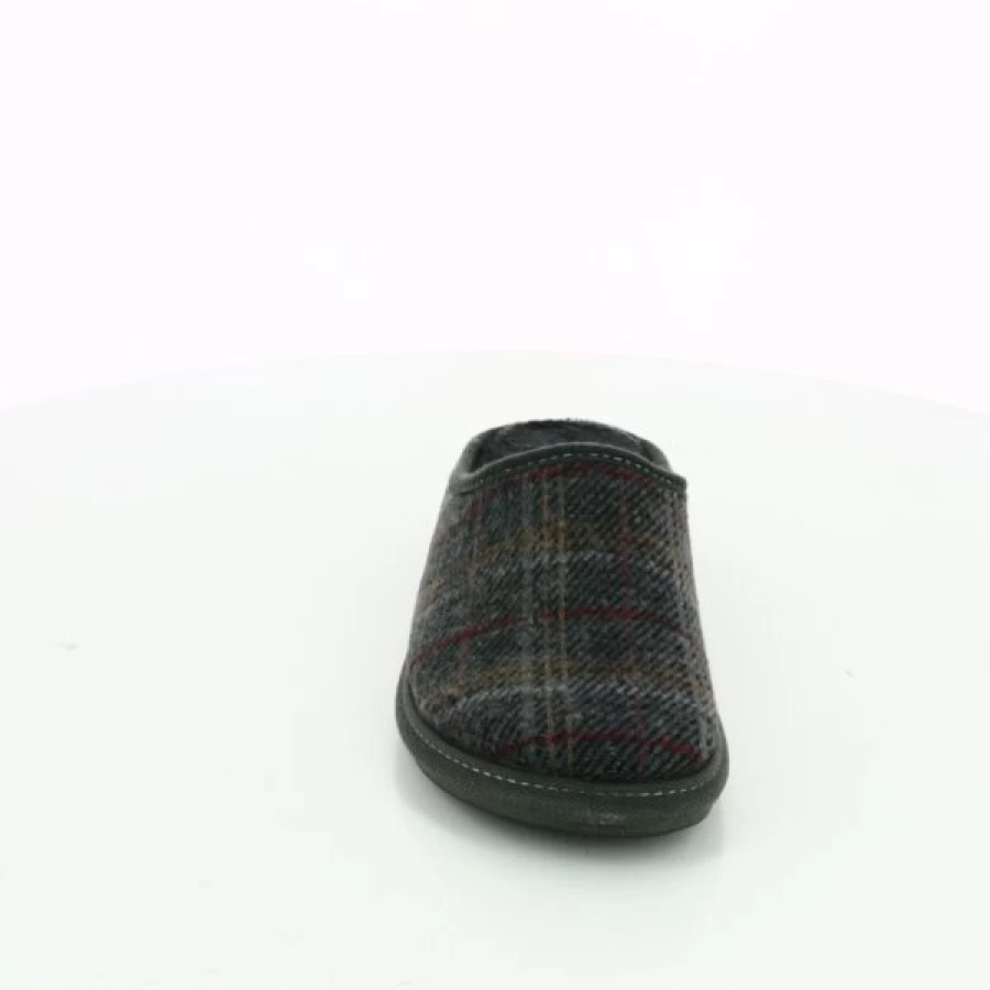 "Kevin Men's Comfortable Cypress Slide Slippers in Gray – Soft Indoor/Outdoor House Shoes"