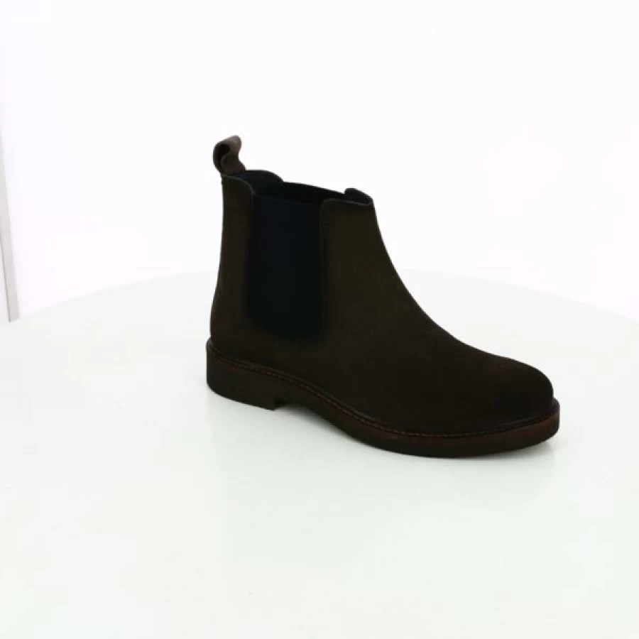 Kevin Cypres Brown Leather Boots for Men - Stylish Ankle Booties, Comfortable & Durable