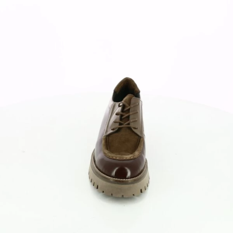 Kevin Brown Leather Lace-up Oxford Shoes for Men - Softwaves Classic Casual Footwear