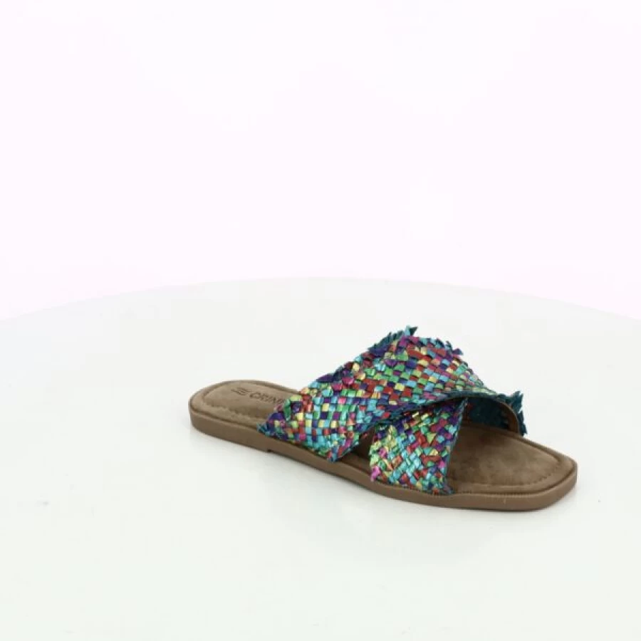 Kevin Crinkles Comfort Multi-Color Slip-On Slippers for Indoor Relaxation