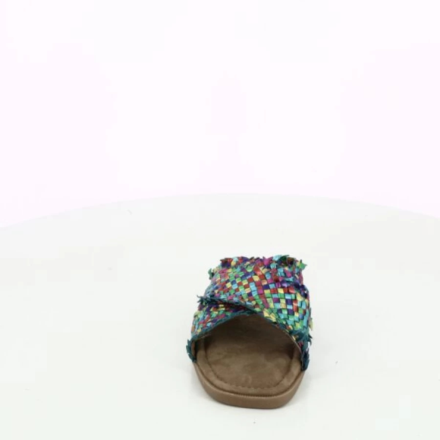 Kevin Crinkles Comfort Multi-Color Slip-On Slippers for Indoor Relaxation