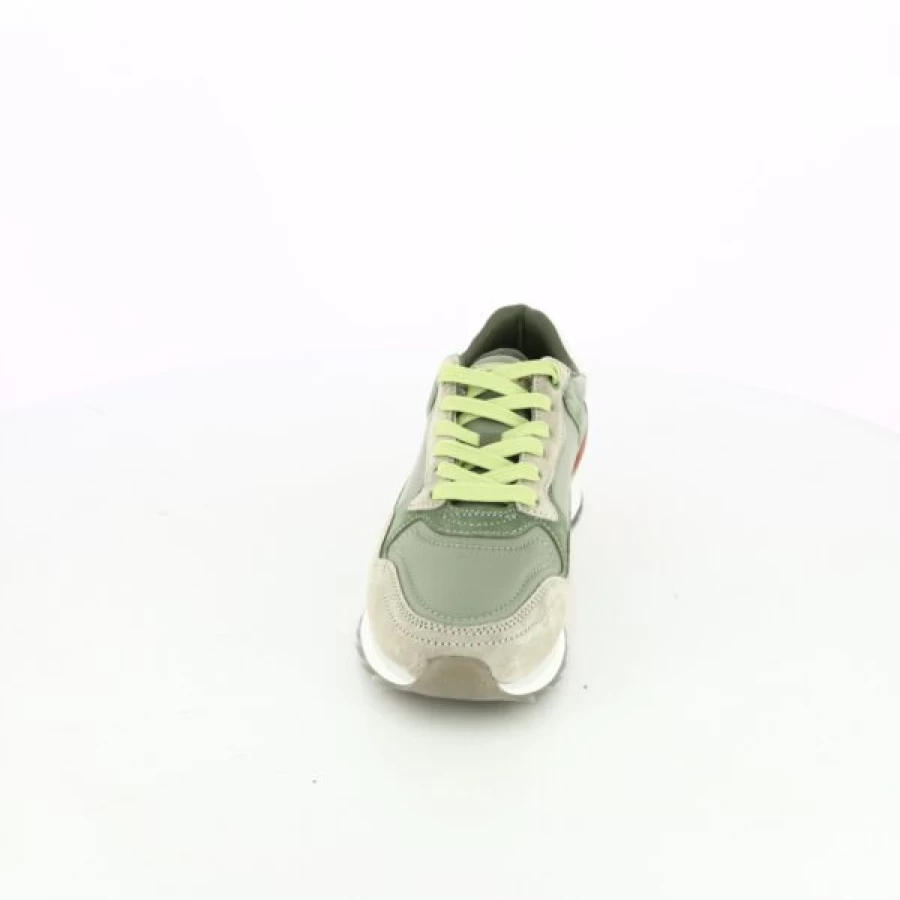 Kevin Hoff Green Sneakers - Men's Casual Baskets Comfortable Walking Shoes