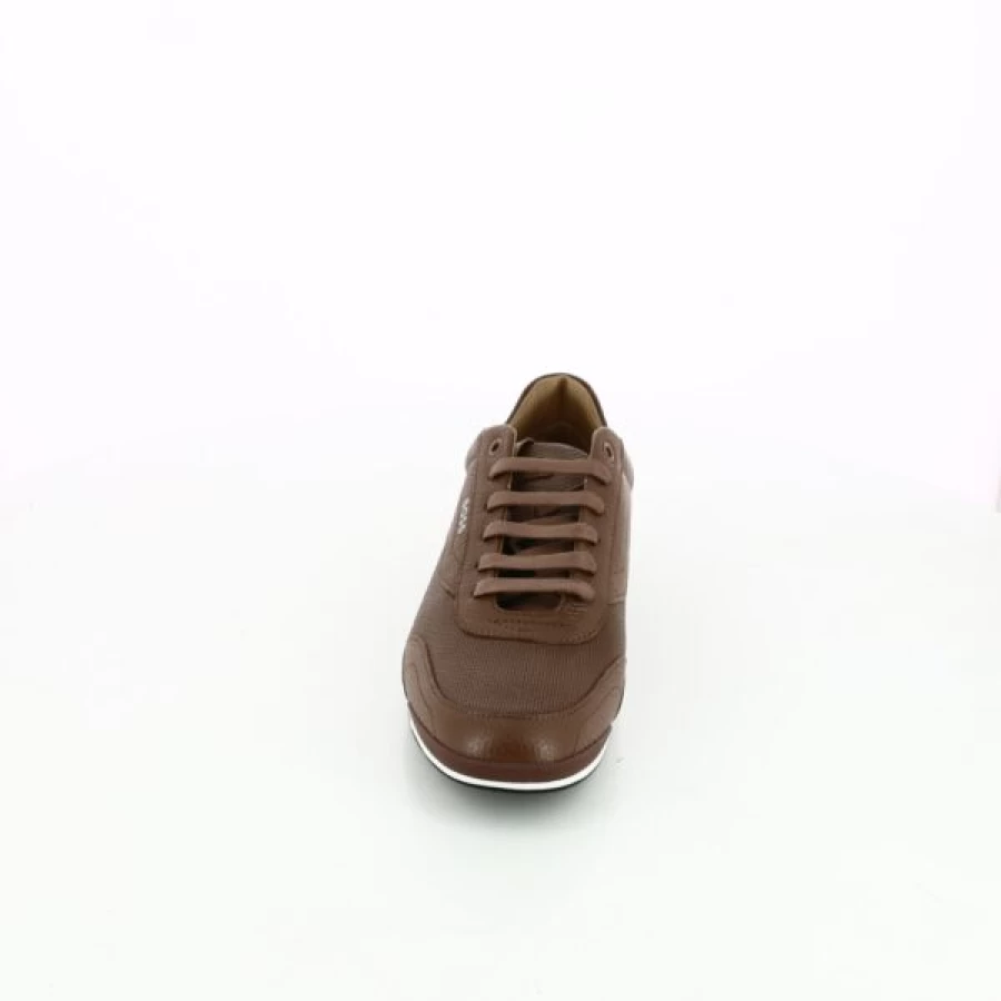 Kevin Men's Cognac Leather Sneakers - Casual Comfortable Fashion Shoes