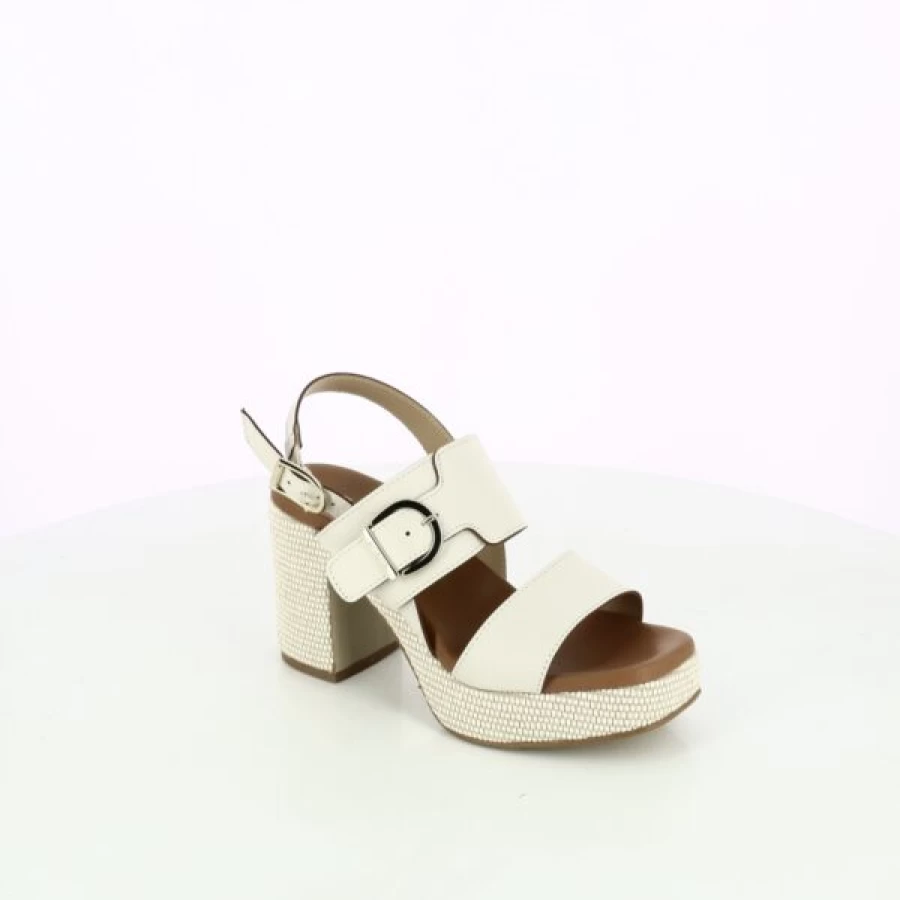 Kevin Scapa Beige Sandals for Women - Comfortable Summer Casual Footwear
