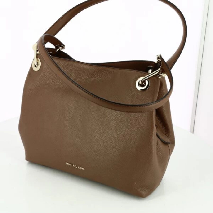 Kevin Brown Leather Handbag - Stylish Cognac Tote for Women