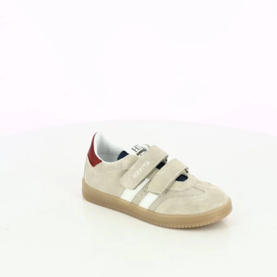 Kevin Brand Beige Velcro Hip-Hop Sneakers for Men & Women – Comfortable Slip-On Street Shoes