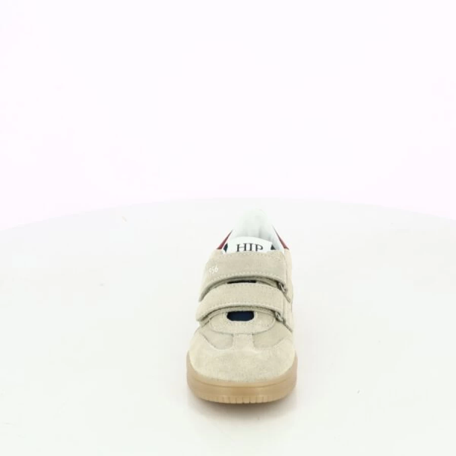 Kevin Brand Beige Velcro Hip-Hop Sneakers for Men & Women – Comfortable Slip-On Street Shoes