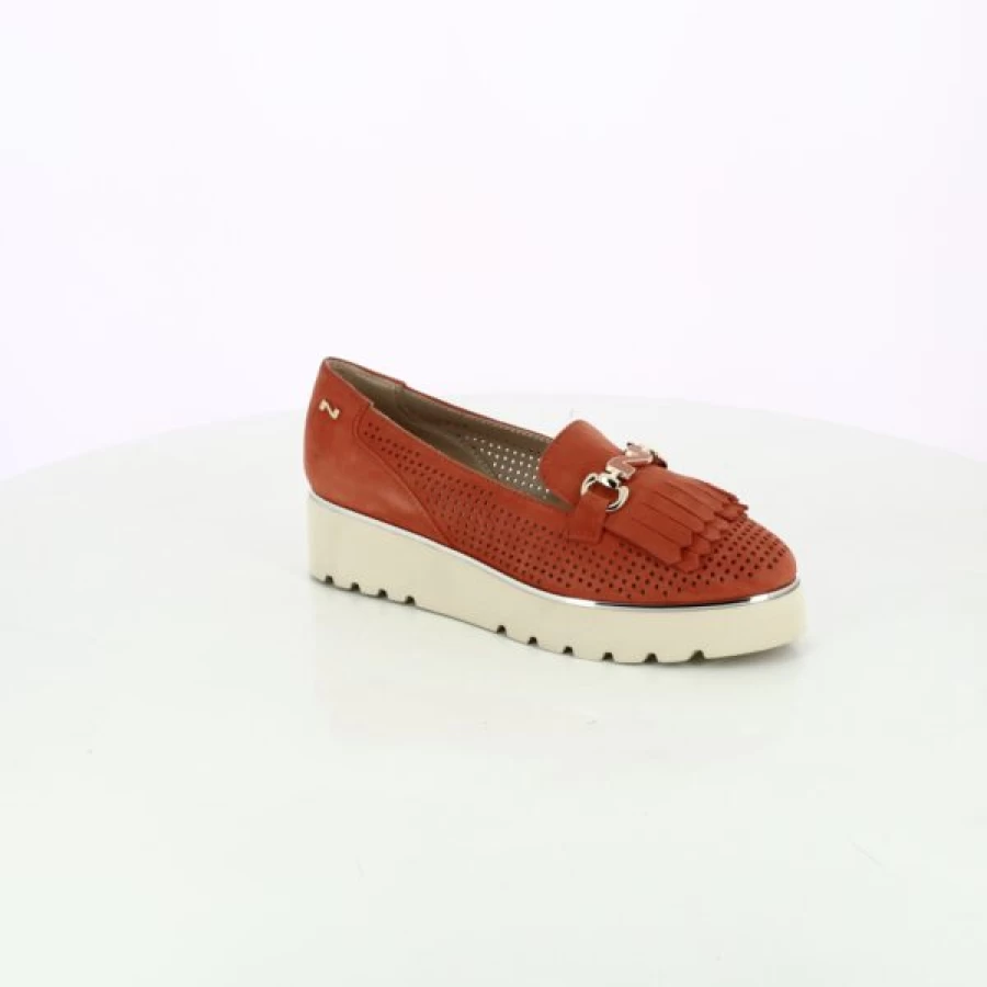 Kevin Men's Orange Loafers - Classic Moccasin Style Casual Shoes